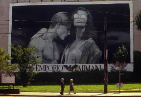 PubblicitÃ . Un cartellone pubblicitario.De Agostini Picture Library/C. Baraggi